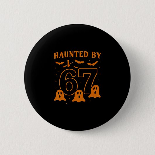 Halloween Grusel 67 Six Seven Meme 1 (22) Button (Vorderseite)