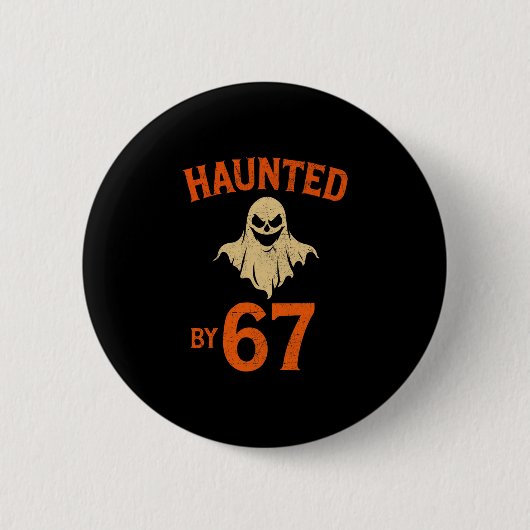 Halloween Grusel 67 Six Seven Meme 1 (23) Button (Vorderseite)