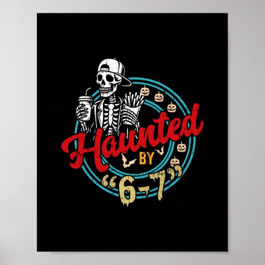 Halloween Grusel 67 Six Seven Meme 1 (24) Poster (Vorne)