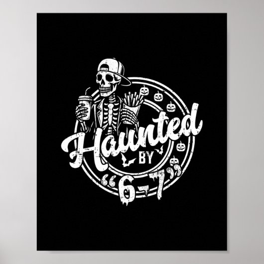 Halloween Grusel 67 Six Seven Meme 1 (2)  Poster (Vorne)