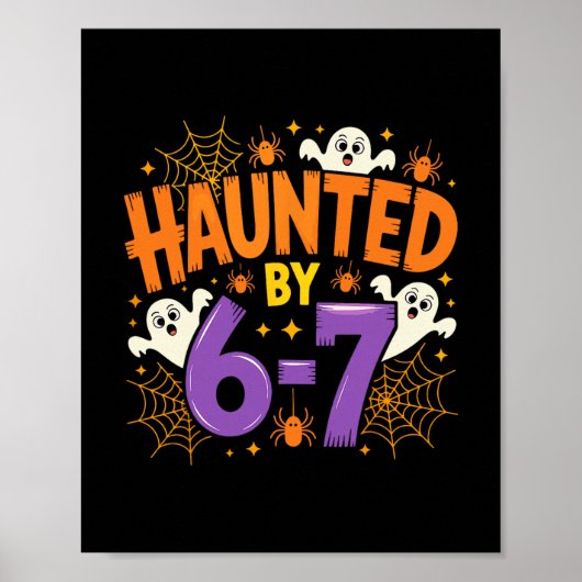 Halloween Grusel 67 Six Seven Meme 1 (3)  Poster (Vorne)