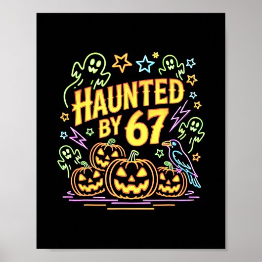 Halloween Grusel 67 Six Seven Meme 1 (6) Poster (Vorne)