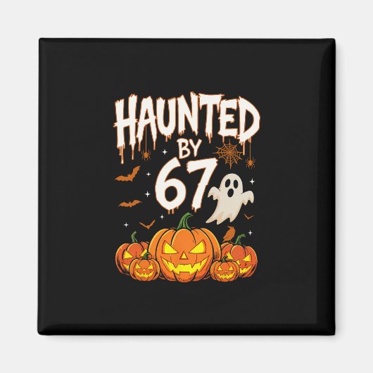 Halloween Grusel 67 Six Seven Meme 1 (7)  Magnet (Vorne)
