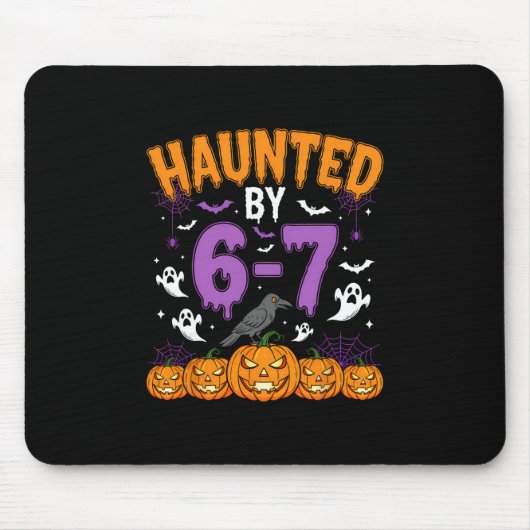 Halloween Grusel 67 Six Seven Meme 1 (8) Mousepad (Vorne)