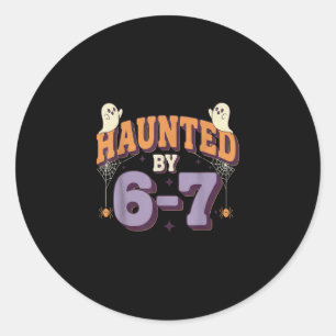 Halloween Grusel 67 Six Seven Meme 1 (9) Runder Aufkleber
