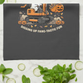 Halloween Grusel-Ausgrabungs-Crew Geschirrtuch (Gefaltet)