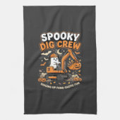 Halloween Grusel-Ausgrabungs-Crew Geschirrtuch (Vertikal)