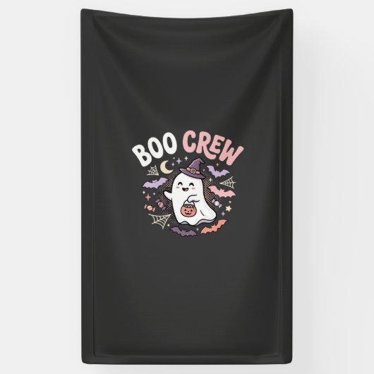 Halloween Grusel Crew Geist Banner (Vertikal)