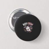 Halloween Grusel Crew Geist Button (Vorne & Hinten)