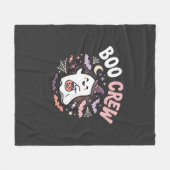 Halloween Grusel Crew Geist Fleecedecke (Vorderseite (Horizontal))