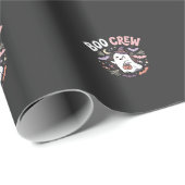 Halloween Grusel Crew Geist Geschenkpapier (Rolleneckpunkt)