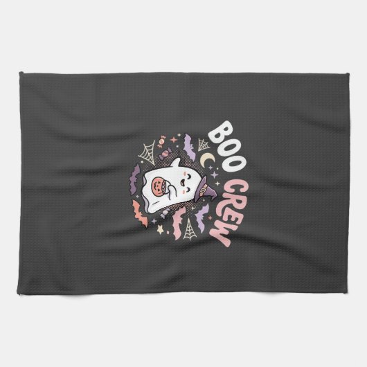 Halloween Grusel Crew Geist Geschirrtuch (Horizontal)