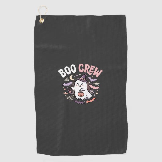 Halloween Grusel Crew Geist Golfhandtuch (Vorderseite)
