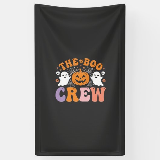 Halloween Grusel-Crew Geist-Kürbis-Design_1 Banner (Vertikal)
