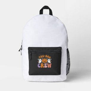 Halloween Grusel-Crew Geist-Kürbis-Design_1 Bedruckter Rucksack