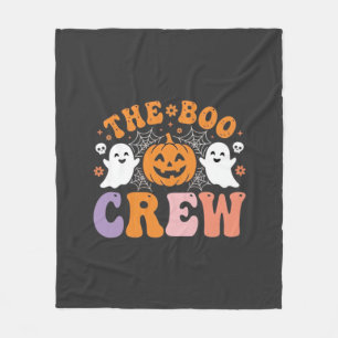 Halloween Grusel Crew Geist Kürbis Design_1 Fleecedecke