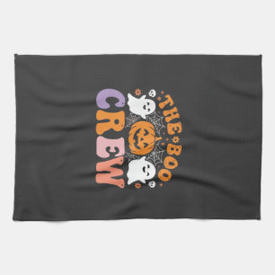 Halloween Grusel-Crew Geist-Kürbis-Design_1 Geschirrtuch
