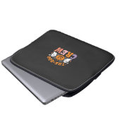 Halloween Grusel-Crew Geist Kürbis Design_1 Laptopschutzhülle (Vorne Knopf)