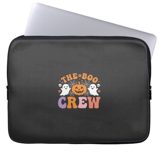 Halloween Grusel-Crew Geist Kürbis Design_1 Laptopschutzhülle (Vorderseite)
