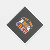 Halloween Grusel-Crew Geist-Kürbis-Design_1 Serviette (Ecke)