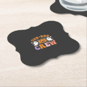 Halloween Grusel-Crew Geist-Kürbis-Design_1 Untersetzer (angewinkelt)