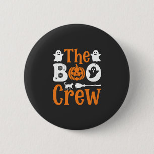 Halloween Grusel Crew Geist Kürbis Katzen Design Button