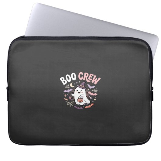 Halloween Grusel Crew Geist Laptopschutzhülle (Vorderseite)