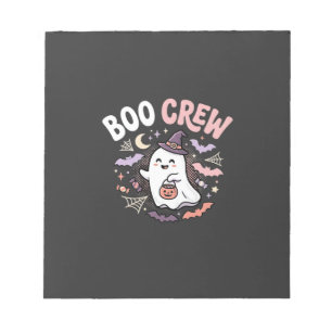 Halloween Grusel Crew Geist Notizblock