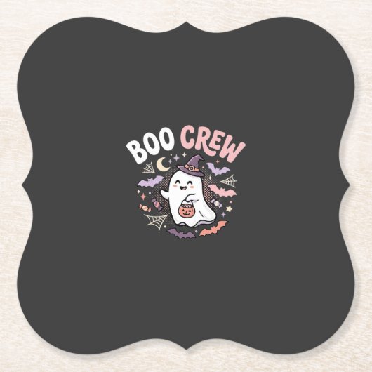 Halloween Grusel Crew Geist Untersetzer (Vorderseite)