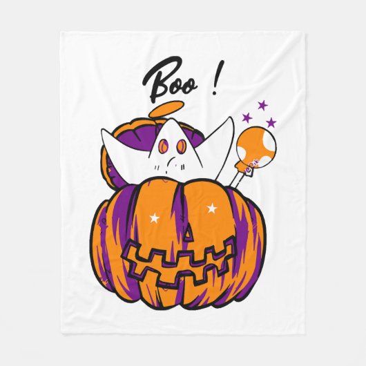 Halloween Grusel Fleecedecke (Vorderseite)