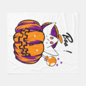 Halloween Grusel Fleecedecke (Vorderseite (Horizontal))