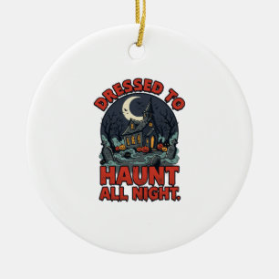 Halloween Grusel-Friedhof-Kostüm-Nacht Keramik Ornament