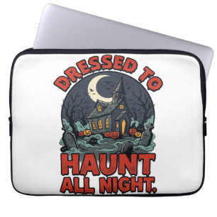 Halloween Grusel-Friedhof-Kostüm-Nacht Laptopschutzhülle