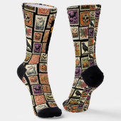 Halloween Grusel Füße Crew Socken (Gewinkelt)