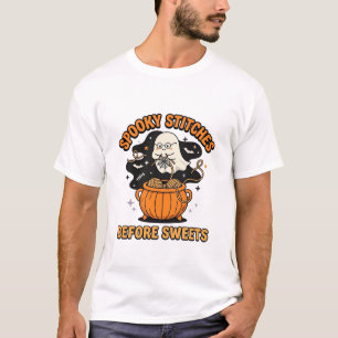 Halloween Grusel Garn Ghost T-Shirt