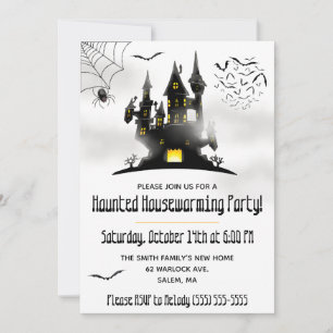 Halloween, Grusel-Haus-Einweihungsparty Einladung