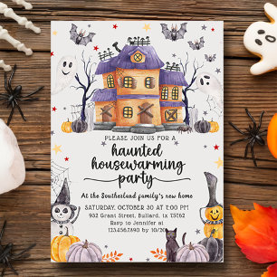 Halloween Grusel-Haus Einweihungsparty Einladung