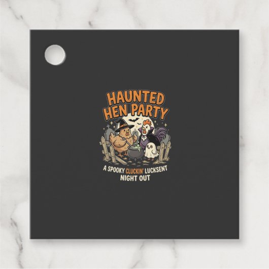 Halloween Grusel-Henne-Party Geschenkanhänger (Vorderseite)