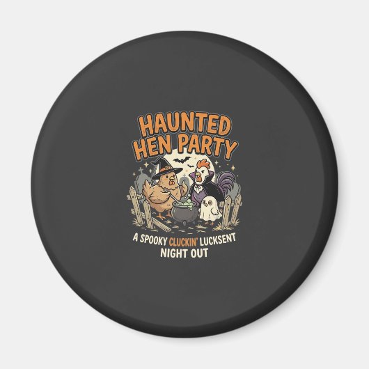 Halloween Grusel-Henne-Party Magnet (Vorne)