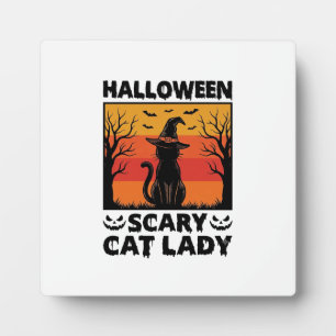 Halloween Grusel Katzen Dame Vintage Gravur Shirt  Fotoplatte