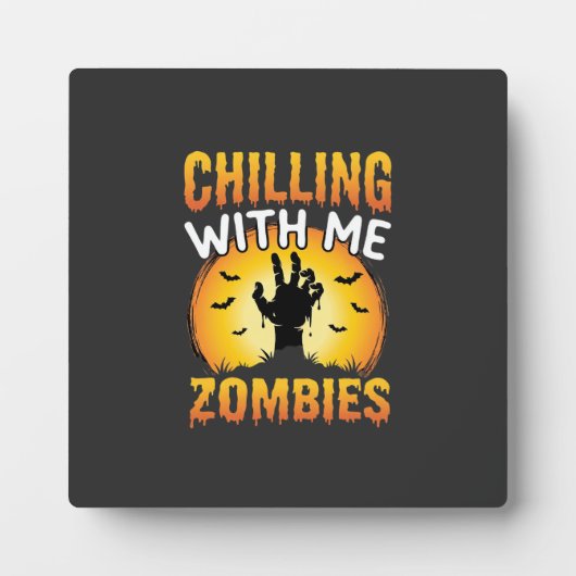 Halloween Grusel Mit Mir Zombies Grafik Fotoplatte (Vorderseite)