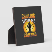 Halloween Grusel Mit Mir Zombies Grafik Fotoplatte (Vorderseite)