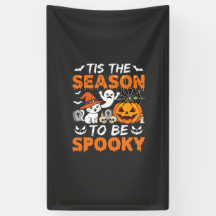 Halloween Grusel Saison Katze Geist Kürbis Banner