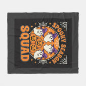 Halloween Grusel-Saison-Squad-Geist-Kürbis-Design Fleecedecke (Vorderseite (Horizontal))