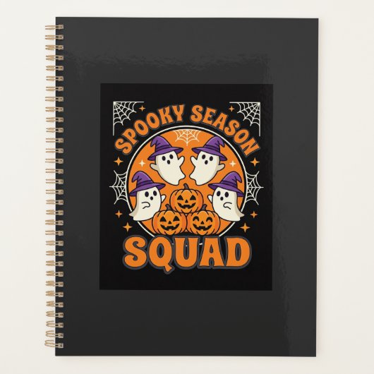 Halloween Grusel-Saison-Squad-Geist-Kürbis-Design Planer (Vorderseite)