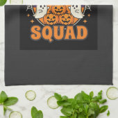 Halloween Grusel-Saison-Team Geist-Kürbis-Design Geschirrtuch (Gefaltet)
