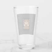 Halloween Grusel-Saison-Team Geist-Kürbis-Design Glas (Rückseite)