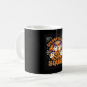 Halloween Grusel-Saison-Team Geist-Kürbis-Design Kaffeetasse (Vorderseite Links)