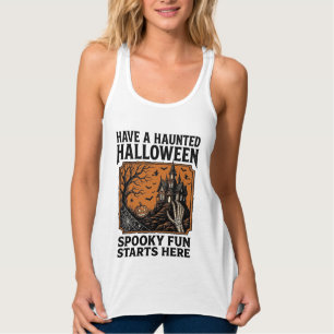 Halloween Grusel-Shirt Spukig Vintage-Party-Design Tank Top