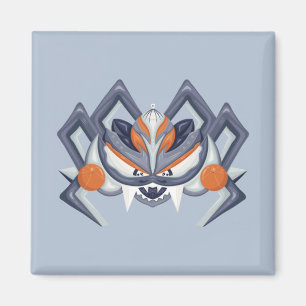 Halloween Grusel-Spinne / König des Kürbis Magnet